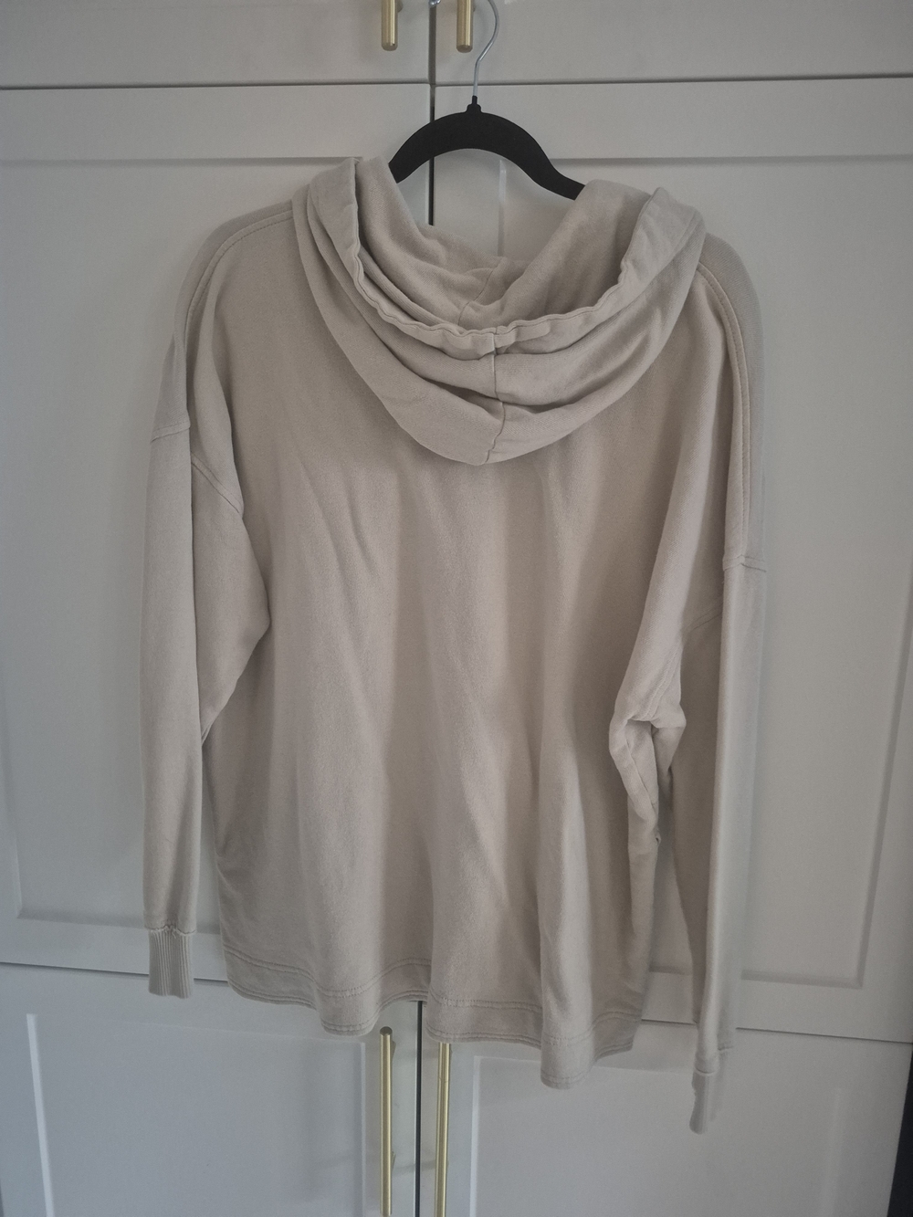 aerie Womens Crewneck Hoodie Sweater in Light Beige - Picture 2 of 5